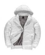 Heren Jas B&C Superhood Jacket JW940 White-Warm Grey